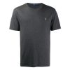 Grey Logo Embroidered T-Shirt