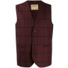 Red Tartan Knit Waistcoat