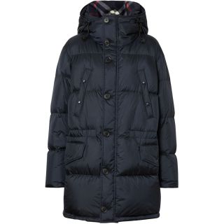 Logo Detail Hooded Puffer Coat