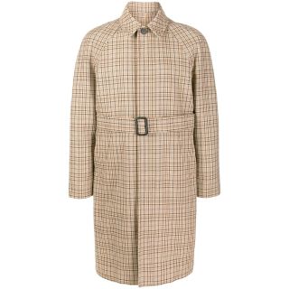 Checked Trench Coat