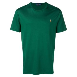 Green Logo Embroidered T-Shirt