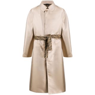 Single-breasted Belted Trench Coat